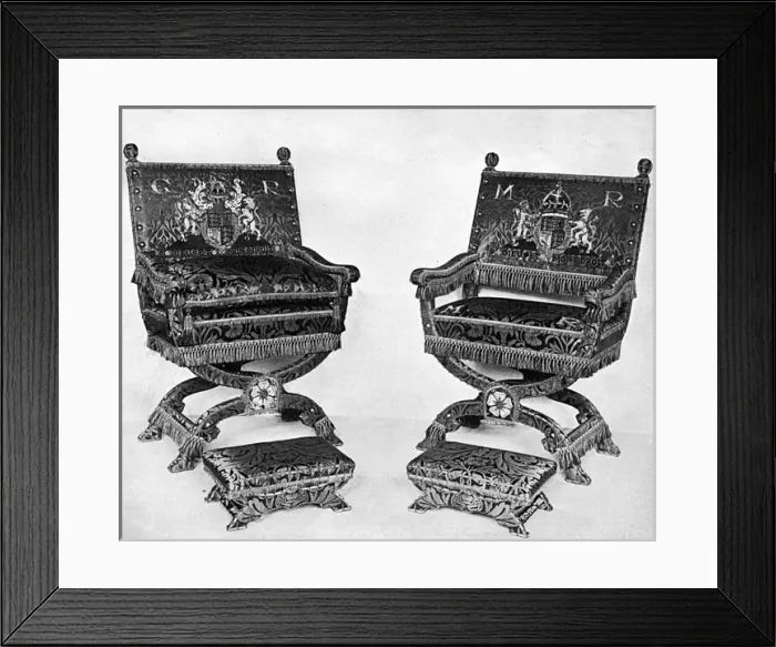 Framed Print : Coronation thrones, 1911 Framed Print : Coronation thrones, 1911