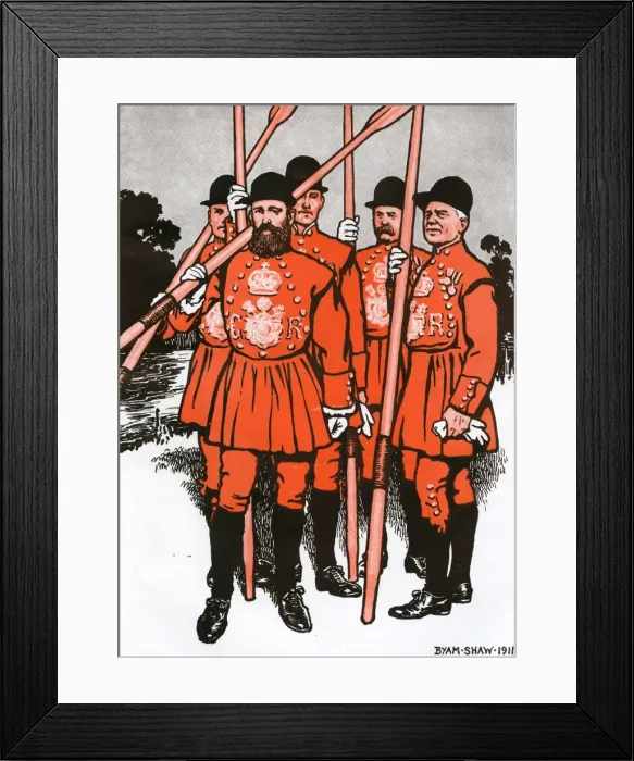 Framed Print : The Kings Watermen by Byam Shaw Framed Print : The Kings Watermen by Byam Shaw