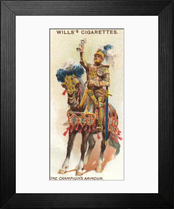 Framed Print : The Kings Champion at the Coronation Banquet