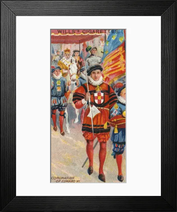 Framed Print : Coronation Procession of King Edward VI Framed Print : Coronation Procession of King Edward VI
