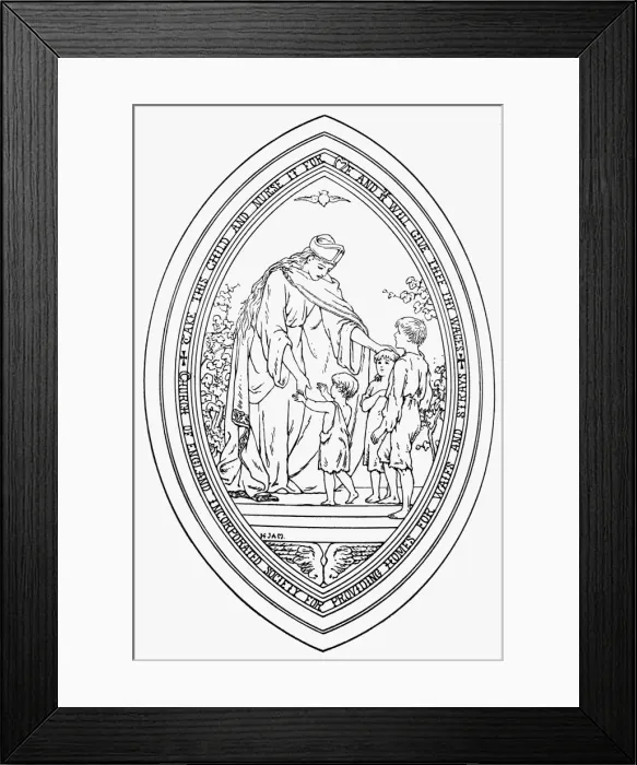 Framed Print : Waifs and Strays Society Corporate Seal Framed Print : Waifs and Strays Society Corporate Seal