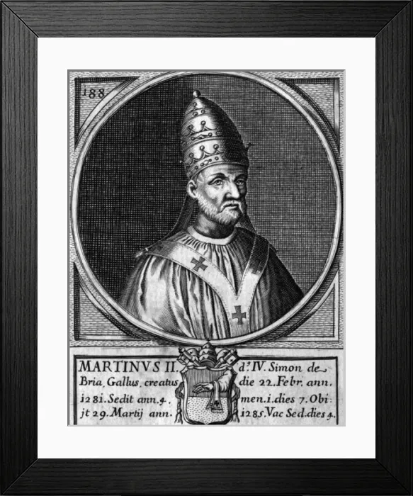 Framed Print : Pope Martinus II Framed Print : Pope Martinus II