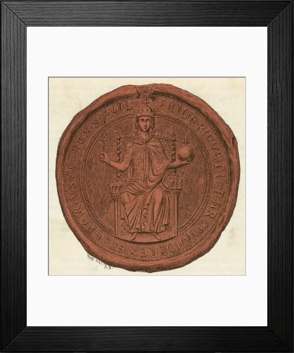 Framed Print : Emperor Frederick II Framed Print : Emperor Frederick II