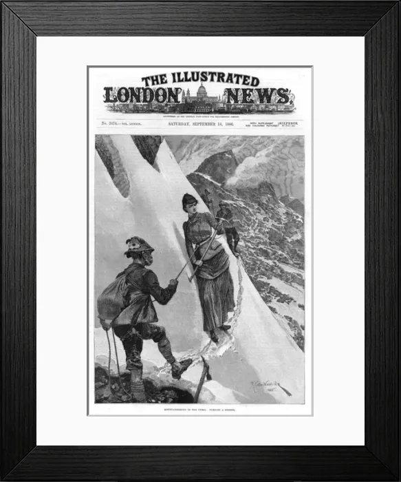 Framed Print : Mountaineering in the Tyrol Framed Print : Mountaineering in the Tyrol
