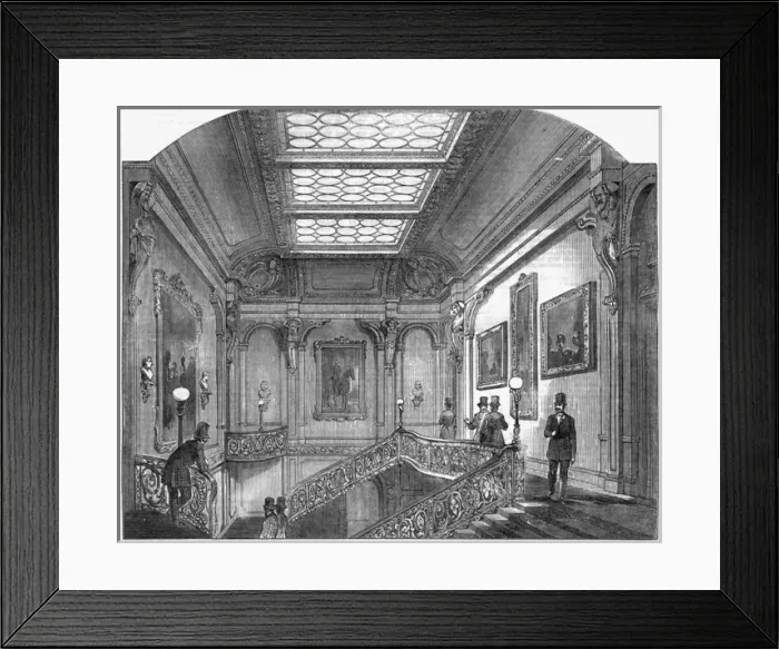Framed Print : Interior of the Army and Navy Club Framed Print : Interior of the Army and Navy Club
