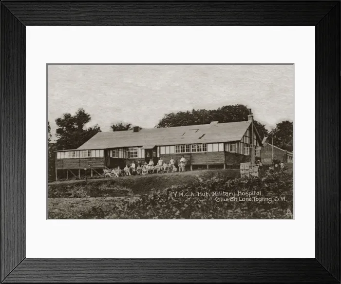 Framed Print : YMCA Hut, Tooting Military Hospital, Surrey Framed Print : YMCA Hut, Tooting Military Hospital, Surrey
