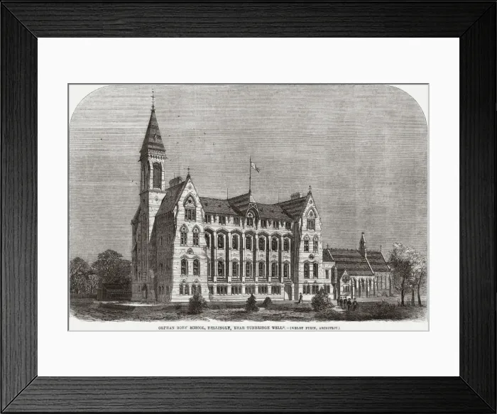Framed Print : Hellingley Orphan Boys School, Tunbridge Wells, Kent Framed Print : Hellingley Orphan Boys School, Tunbridge Wells, Kent