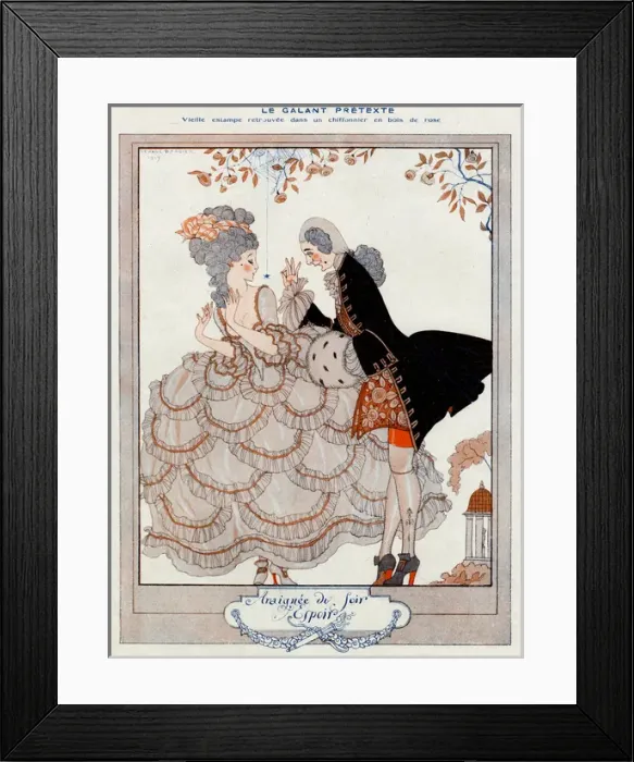 Framed Print : Gallant pretense Framed Print : Gallant pretense