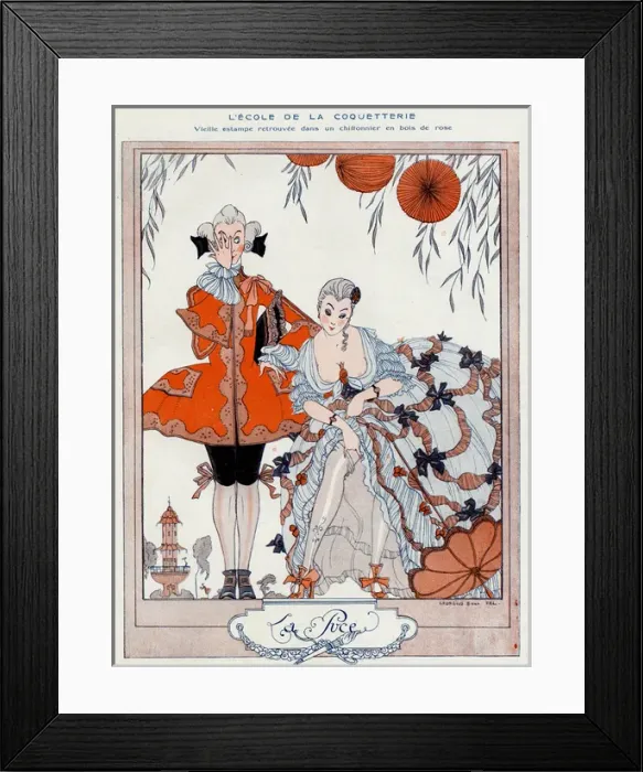 Framed Print : The school of coquetry Framed Print : The school of coquetry