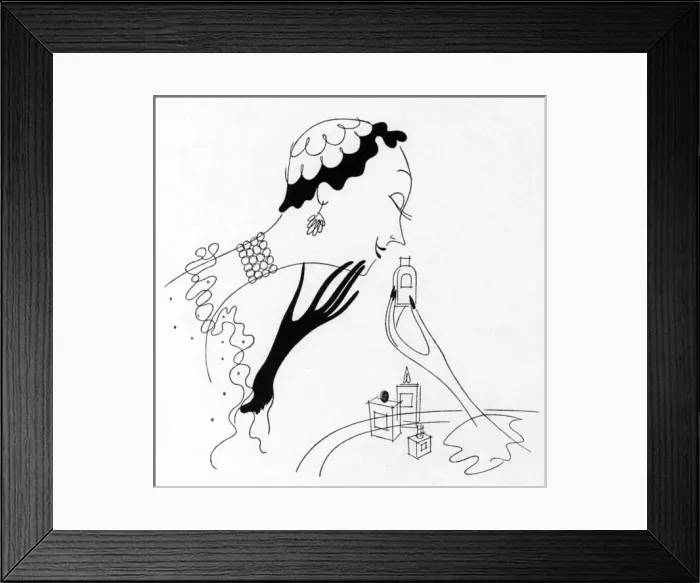 Framed Print : Smelling fragrance Framed Print : Smelling fragrance