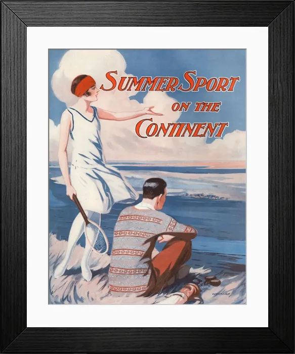 Framed Print : Summer sport on the Continent Framed Print : Summer sport on the Continent