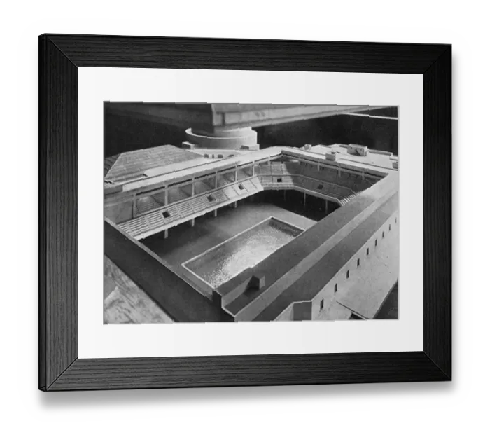 Framed Print : Earls Court takes shape - architects model
