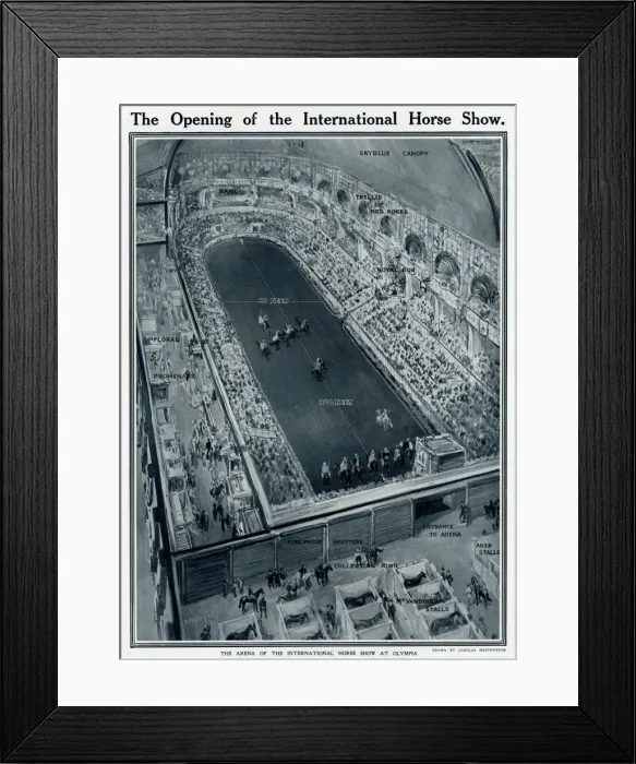 Framed Print : Opening of International Horse Show, Olympia, London Framed Print : Opening of International Horse Show, Olympia, London