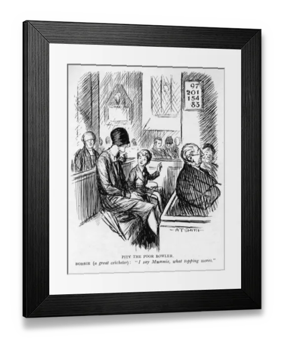 Framed Print : Pity the Poor Bowler by A T Smith Framed Print : Pity the Poor Bowler by A T Smith