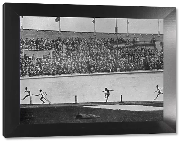 Lord Burghley winning the 400m hurdles at 1928 Olympics