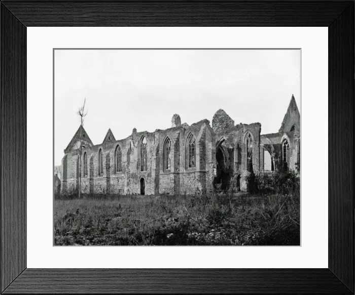 Framed Print : Church at Neuve Eglise, Western Front, WW1 Framed Print : Church at Neuve Eglise, Western Front, WW1