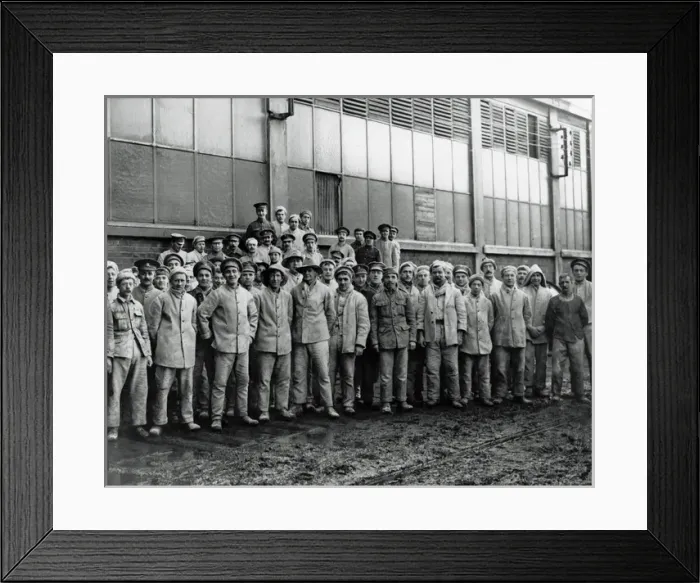 Framed Print : Bakers who supplied troops on Western Front, WW1