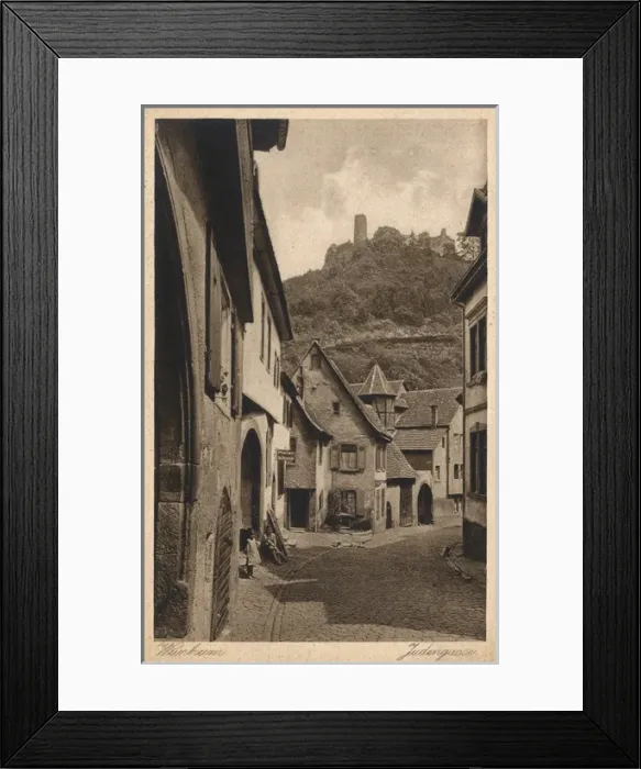 Framed Print : A Jewish Street in Weinheim, Germany Framed Print : A Jewish Street in Weinheim, Germany