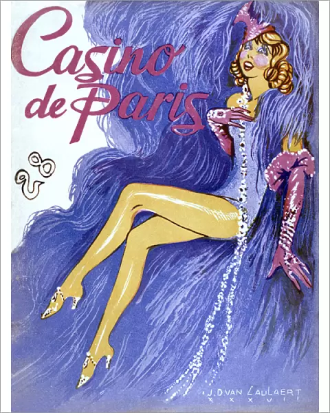 Poster for Mistinguett, Casino de Paris 1937