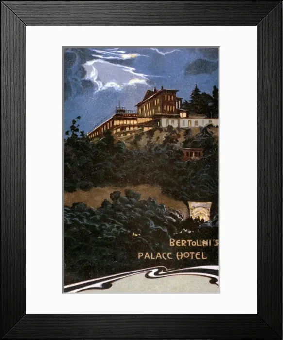 Framed Print : Art Nouveau Italian advertisement for Bertolinis Palace Framed Print : Art Nouveau Italian advertisement for Bertolinis Palace
