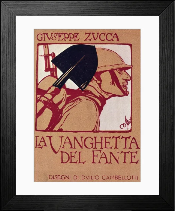 Framed Print : Book cover design, La Vanghetta del Fante Framed Print : Book cover design, La Vanghetta del Fante