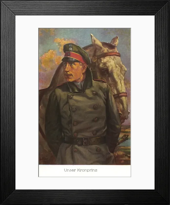 Framed Print : Crown Prince Wilhelm of Germany, WW1 Framed Print : Crown Prince Wilhelm of Germany, WW1
