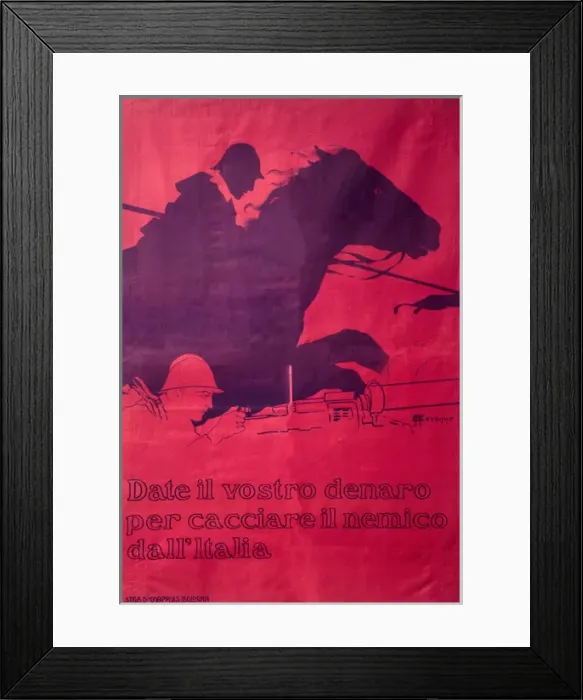 Framed Print : Italian fundraising poster, WW1 Framed Print : Italian fundraising poster, WW1