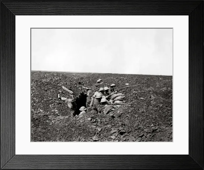 Framed Print : Seaforth regiment near Martinpuich, Western Front, WW1 Framed Print : Seaforth regiment near Martinpuich, Western Front, WW1