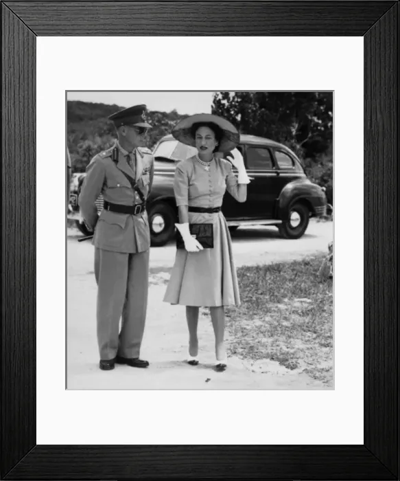 Framed Print : The Duke and Duchess of Windsor in the Bahamas Framed Print : The Duke and Duchess of Windsor in the Bahamas