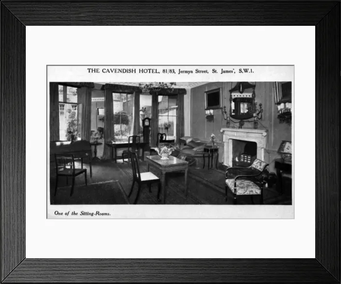 Framed Print : One of the sitting-rooms of the Cavendish Hotel Framed Print : One of the sitting-rooms of the Cavendish Hotel