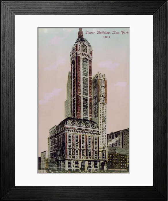 Framed Print : The Singer Building, New York Framed Print : The Singer Building, New York