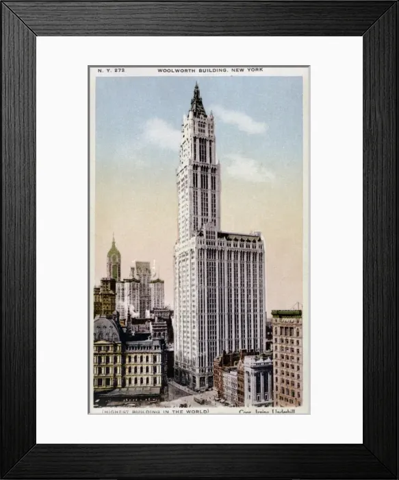 Framed Print : The Woolworth Building, New York Framed Print : The Woolworth Building, New York