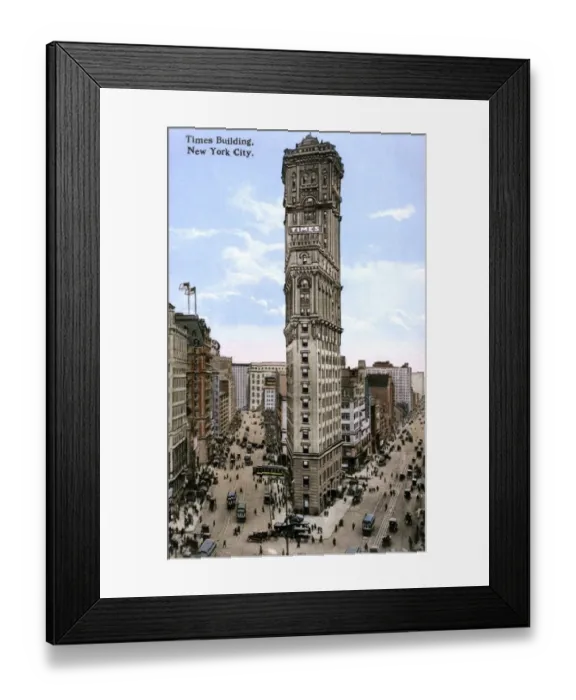 Framed Print : The Times building, New York Framed Print : The Times building, New York