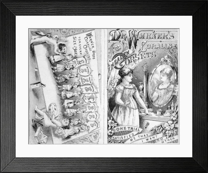 Framed Print : Dr Warners Coraline health corsets Framed Print : Dr Warners Coraline health corsets