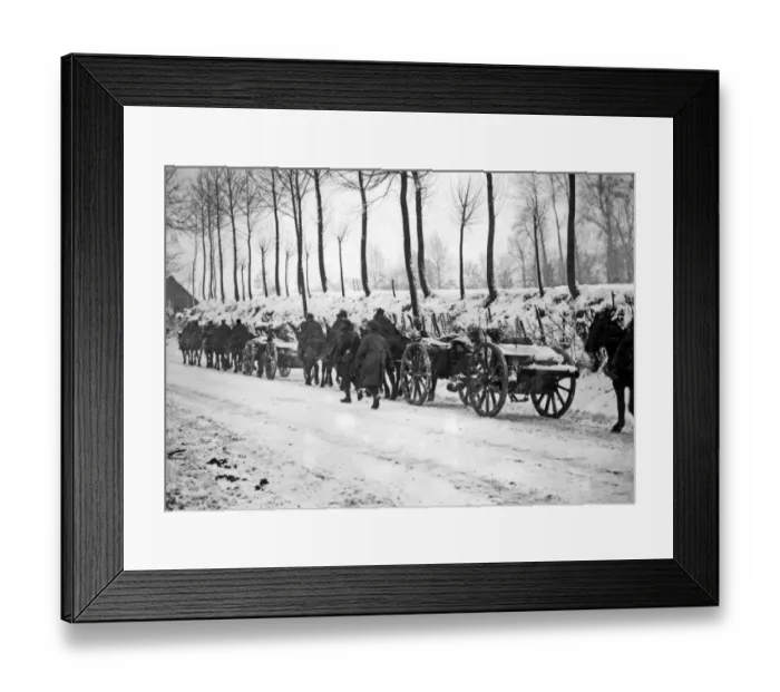 Framed Print : British guns in Northern France, WW1 Framed Print : British guns in Northern France, WW1