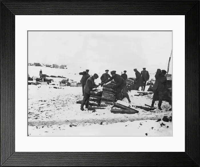 Framed Print : British artillerymen sorting shells, Western Front, WW1 Framed Print : British artillerymen sorting shells, Western Front, WW1