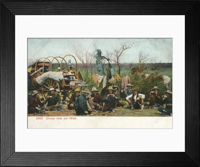 Framed Print : Dinner time out West