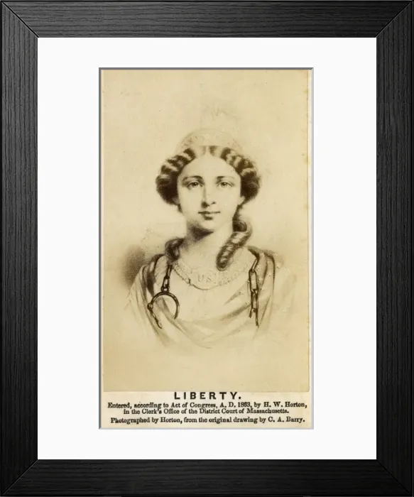 Framed Print : Representation of Liberty - USA Framed Print : Representation of Liberty - USA