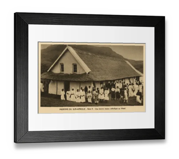 Framed Print : South Africa - Kwa-Zulu Natal - Catholic Poor Station Framed Print : South Africa - Kwa-Zulu Natal - Catholic Poor Station