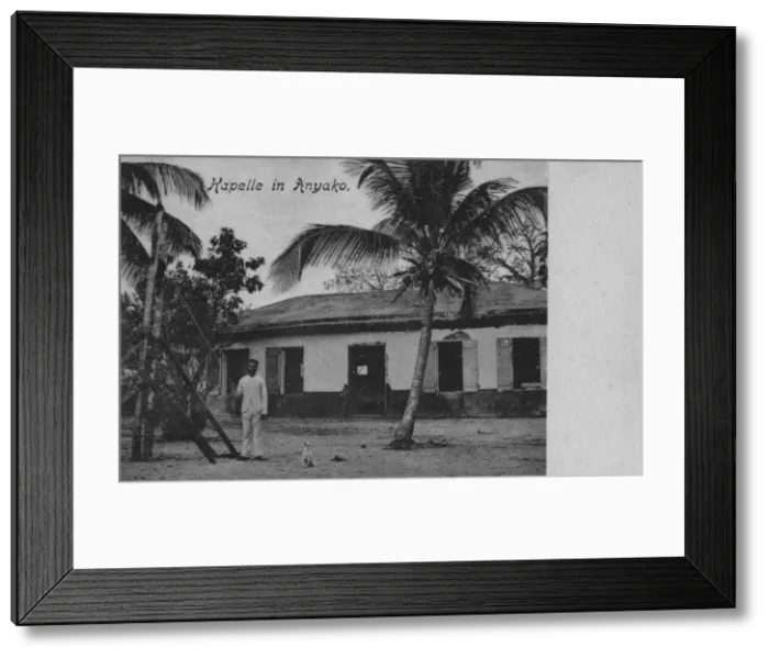Framed Print : German Mission in Ghana, Gold Coast, Africa Framed Print : German Mission in Ghana, Gold Coast, Africa