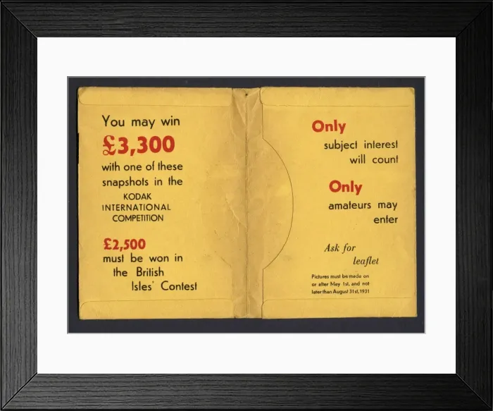 Framed Print : Photographic print wallet Framed Print : Photographic print wallet