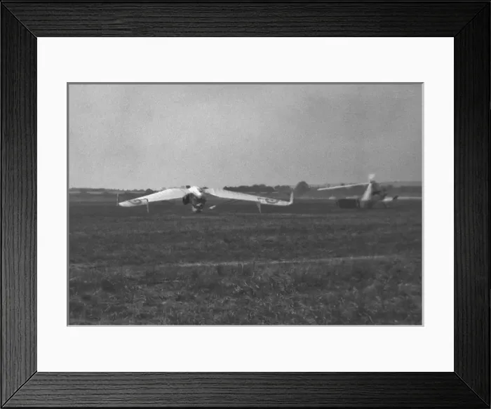 Framed Print : Two gliders in a field Framed Print : Two gliders in a field