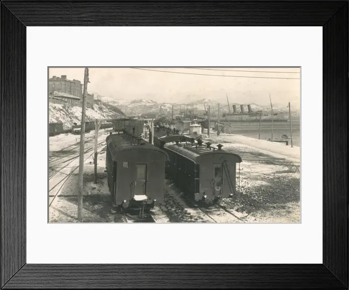 Framed Print : Vladivostok, Russia - Trans-Siberian Railway Terminus
