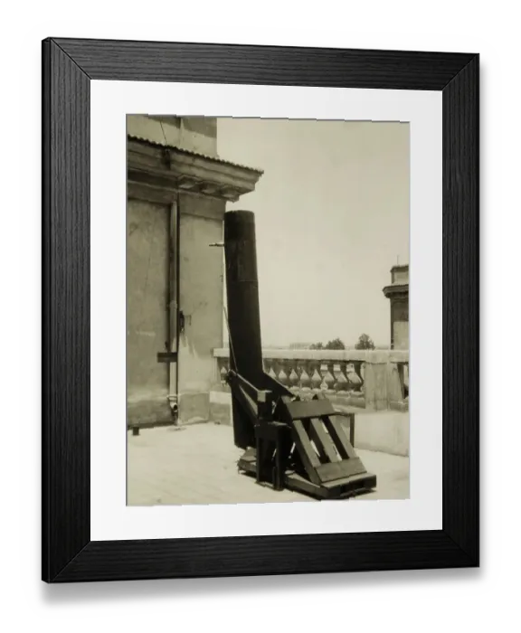 Framed Print : Telescope on a roof Framed Print : Telescope on a roof