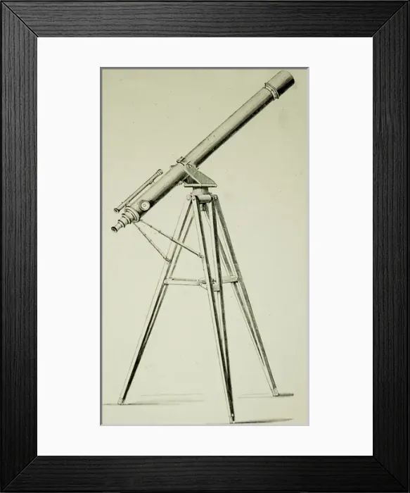 Framed Print : Telescope on a Tripod Framed Print : Telescope on a Tripod