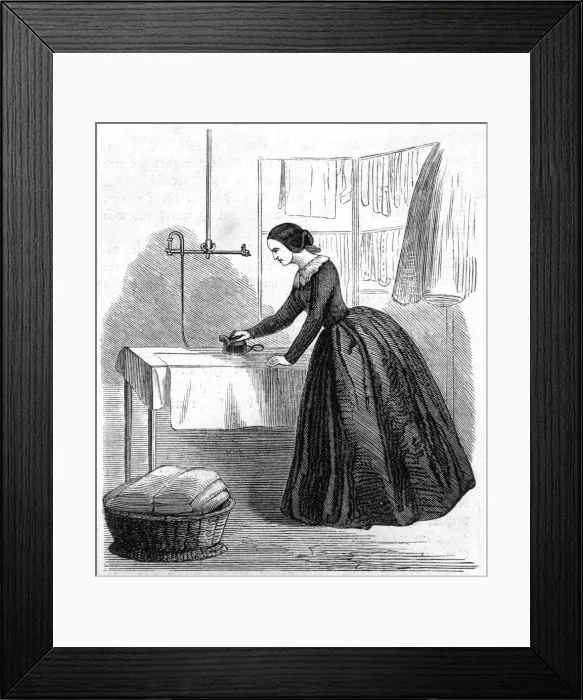 Framed Print : Gas iron by Littgow, 1861 Framed Print : Gas iron by Littgow, 1861