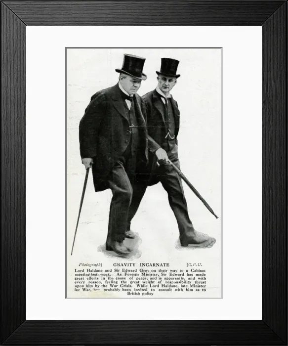 Framed Print : Lord Haldane and Sir Edward Grey Framed Print : Lord Haldane and Sir Edward Grey