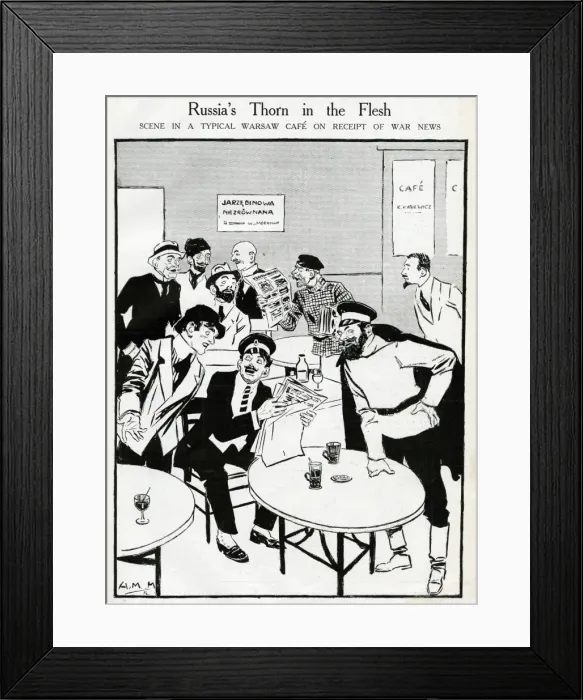 Framed Print : Cartoon, Russias Thorn in the Flesh Framed Print : Cartoon, Russias Thorn in the Flesh