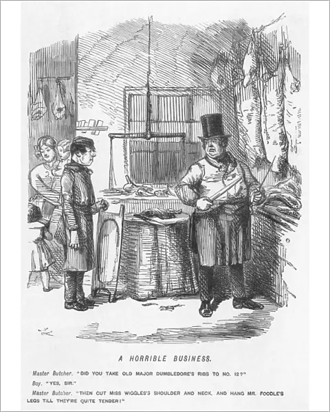 A horrible business - Butchers shop, 1851
