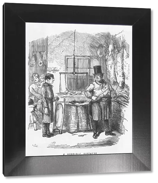 A horrible business - Butchers shop, 1851